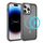 Per iPhone 14 Pro Max Custodia protettiva per obiettivo hardware MagSafe magnetica in TPU ibrida per PC (grigio) Per iPhone 14 Pro Max Custodia protettiva per obiettivo hardware MagSafe magnetica in TPU ibrida per PC (grigio)