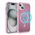 Per iPhone 14/13, protezione hardware per lenti, custodia magnetica per PC ibrido in TPU MagSafe (rosa) Per iPhone 14/13, protezione hardware per lenti, custodia magnetica per PC ibrido in TPU MagSafe (rosa)