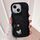 Per iPhone 15 Plus cinturino in pelle Love Holder Card Bag custodia per telefono (nero) Per iPhone 15 Plus cinturino in pelle Love Holder Card Bag custodia per telefono (nero)