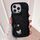Per iPhone 14 Pro cinturino in pelle Love Holder Card Bag custodia per telefono (nero) Per iPhone 14 Pro cinturino in pelle Love Holder Card Bag custodia per telefono (nero)