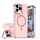 Per iPhone 14 Pro Plating Gradient Discolor Custodia per telefono MagSafe con supporto (rosa) Per iPhone 14 Pro Plating Gradient Discolor Custodia per telefono MagSafe con supporto (rosa)