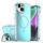 Per iPhone 13 Custodia per telefono MagSafe con supporto e placcatura sfumata scolorita (blu) Per iPhone 13 Custodia per telefono MagSafe con supporto e placcatura sfumata scolorita (blu)