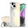 Per iPhone 13 Custodia per telefono MagSafe con supporto e placcatura sfumata scolorita (bianco) Per iPhone 13 Custodia per telefono MagSafe con supporto e placcatura sfumata scolorita (bianco)
