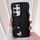 Per Samsung Galaxy S24 Ultra 5G Custodia per telefono con cinturino in pelle Love Holder Card Bag (nero)