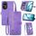 Per Huawei Nova 13 Custodia in pelle con cerniera e motivo floreale in rilievo (viola) Per Huawei Nova 13 Custodia in pelle con cerniera e motivo floreale in rilievo (viola)
