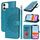 Per iPhone 11 Custodia per telefono in pelle con stampa a doppia piega (blu) Per iPhone 11 Custodia per telefono in pelle con stampa a doppia piega (blu)