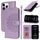 Per iPhone 12 / 12 Pro Custodia per telefono in pelle con stampa a doppia piega (viola) Per iPhone 12 / 12 Pro Custodia per telefono in pelle con stampa a doppia piega (viola)