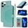 Per iPhone 13 Pro Custodia per telefono in pelle con stampa a doppia piega (verde menta) Per iPhone 13 Pro Custodia per telefono in pelle con stampa a doppia piega (verde menta)