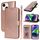 Per iPhone 14 Plus Custodia per telefono in pelle con stampa a doppia piega (oro rosa) Per iPhone 14 Plus Custodia per telefono in pelle con stampa a doppia piega (oro rosa)