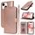 Per iPhone 15 Plus Custodia per telefono in pelle con stampa a doppia piega (oro rosa) Per iPhone 15 Plus Custodia per telefono in pelle con stampa a doppia piega (oro rosa)