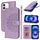 Per iPhone 16 Custodia per telefono in pelle con stampa a doppia piega (viola) Per iPhone 16 Custodia per telefono in pelle con stampa a doppia piega (viola)