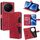 Per vivo X200 Pro 5G Custodia in pelle con fibbia magnetica Skin Feel (rosso) Per vivo X200 Pro 5G Custodia in pelle con fibbia magnetica Skin Feel (rosso)