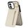 Per iPhone 16 Plus Custodia per telefono con anello retrò e cerniera RFID Card Slot (bianco) Per iPhone 16 Plus Custodia per telefono con anello retrò e cerniera RFID Card Slot (bianco)