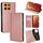 Per Motorola Moto G15 / G15 Power Gloss Oil Custodia magnetica in pelle tinta unita (oro rosa) Per Motorola Moto G15 / G15 Power Gloss Oil Custodia magnetica in pelle tinta unita (oro rosa)