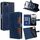 Per iPhone 16e Custodia in pelle con fibbia magnetica Skin Feel (blu)