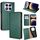Per Redmi Note 14 Pro 4G Gloss Oil Custodia magnetica in pelle tinta unita (verde) Per Redmi Note 14 Pro 4G Gloss Oil Custodia magnetica in pelle tinta unita (verde)
