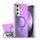 Per Samsung Galaxy S24 FE 5G Plating Gradient Discolor MagSafe Custodia per telefono con supporto (viola) Per Samsung Galaxy S24 FE 5G Plating Gradient Discolor MagSafe Custodia per telefono con supporto (viola)