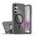 Per Samsung Galaxy S23 FE 5G Plating Gradient Discolor MagSafe Custodia per telefono con supporto (nero) Per Samsung Galaxy S23 FE 5G Plating Gradient Discolor MagSafe Custodia per telefono con supporto (nero)