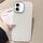 Per iPhone 16 Plus Custodia per telefono con copertura totale glitterata con cornice per fotocamera in strass incorporati (bianca)