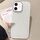 Per iPhone 11 Custodia per telefono con copertura totale glitterata con cornice per fotocamera in strass incorporata (bianca) Per iPhone 11 Custodia per telefono con copertura totale glitterata con cornice per fotocamera in strass incorporata (bianca)