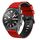 Cinturino per orologio in silicone bicolore Twill da 22 mm (rosso nero)