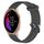 Per Garmin Venu 20mm cinturino in silicone testurizzato con diamanti (grigio scuro) Per Garmin Venu 20mm cinturino in silicone testurizzato con diamanti (grigio scuro)