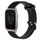 Per Garmin Venu SQ 20mm cinturino in silicone testurizzato con diamanti (nero)