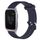Per Garmin Venu SQ 20mm cinturino in silicone testurizzato con diamanti (blu notte)