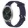 Per Garmin VivoMove Luxe 20mm cinturino in silicone testurizzato con diamanti (blu notte)
