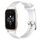 Per Garmin Forerunner Sq2 Music Cinturino per orologio in silicone testurizzato con diamanti da 20 mm (bianco) Per Garmin Forerunner Sq2 Music Cinturino per orologio in silicone testurizzato con diamanti da 20 mm (bianco)