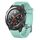 Per Huawei Watch 2 Cinturino per orologio in silicone testurizzato con diamanti da 20 mm (verde acqua) Per Huawei Watch 2 Cinturino per orologio in silicone testurizzato con diamanti da 20 mm (verde acqua)
