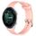 Per cinturino per orologio Garmin Forerunner 265S 18 mm in silicone testurizzato con diamanti (rosa)