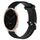 Per Garmin Active S 18mm cinturino in silicone testurizzato con diamanti (nero) Per Garmin Active S 18mm cinturino in silicone testurizzato con diamanti (nero)