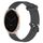 Per Garmin Active S 18mm cinturino in silicone testurizzato con diamanti (grigio scuro) Per Garmin Active S 18mm cinturino in silicone testurizzato con diamanti (grigio scuro)