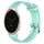 Per Garmin Active S 18mm cinturino in silicone testurizzato con diamanti (verde acqua) Per Garmin Active S 18mm cinturino in silicone testurizzato con diamanti (verde acqua)