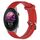 Per cinturino per orologio Garmin Forerunner 255S 18 mm in silicone testurizzato con diamanti (rosso) Per cinturino per orologio Garmin Forerunner 255S 18 mm in silicone testurizzato con diamanti (rosso)