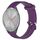 Per Garmin Vivomove 3S 18mm cinturino in silicone testurizzato con diamanti (viola) Per Garmin Vivomove 3S 18mm cinturino in silicone testurizzato con diamanti (viola)