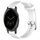Per Garmin Vivoactive 4S 18mm cinturino in silicone testurizzato con diamanti (bianco) Per Garmin Vivoactive 4S 18mm cinturino in silicone testurizzato con diamanti (bianco)