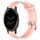 Per Garmin Vivoactive 4S 18mm cinturino in silicone testurizzato con diamanti (rosa) Per Garmin Vivoactive 4S 18mm cinturino in silicone testurizzato con diamanti (rosa)