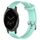Per Garmin Vivoactive 4S 18mm cinturino in silicone testurizzato con diamanti (verde acqua)
