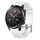 Per Huawei Watch Buds 22mm Cinturino in silicone testurizzato con diamanti (bianco) Per Huawei Watch Buds 22mm Cinturino in silicone testurizzato con diamanti (bianco)