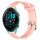 Per Garmin Forerunner 265 22mm cinturino in silicone testurizzato con diamanti (rosa)