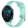 Per Garmin Forerunner 265 22mm cinturino in silicone testurizzato con diamanti (verde acqua)