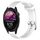 Per Garmin Forerunner 255 Music 22mm Cinturino in silicone strutturato con diamanti (bianco) Per Garmin Forerunner 255 Music 22mm Cinturino in silicone strutturato con diamanti (bianco)