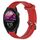 Per Garmin Forerunner 255 Music 22mm Cinturino in silicone testurizzato con diamanti (rosso) Per Garmin Forerunner 255 Music 22mm Cinturino in silicone testurizzato con diamanti (rosso)