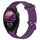 Per Garmin Forerunner 255 Music 22mm Cinturino in silicone strutturato con diamanti (viola) Per Garmin Forerunner 255 Music 22mm Cinturino in silicone strutturato con diamanti (viola)