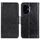 Custodia per telefono in pelle con texture Nappa per Honor 400 (nera)