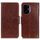 Custodia per telefono in pelle con texture Nappa per Honor 400 (marrone)