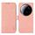 Per Xiaomi 15 Ultra ABEEL Custodia per telefono in pelle magnetica RFID smerigliata (rosa) Per Xiaomi 15 Ultra ABEEL Custodia per telefono in pelle magnetica RFID smerigliata (rosa)