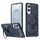 Per Samsung Galaxy S25 Edge 5G Custodia per telefono con supporto MagSafe satinato (blu)